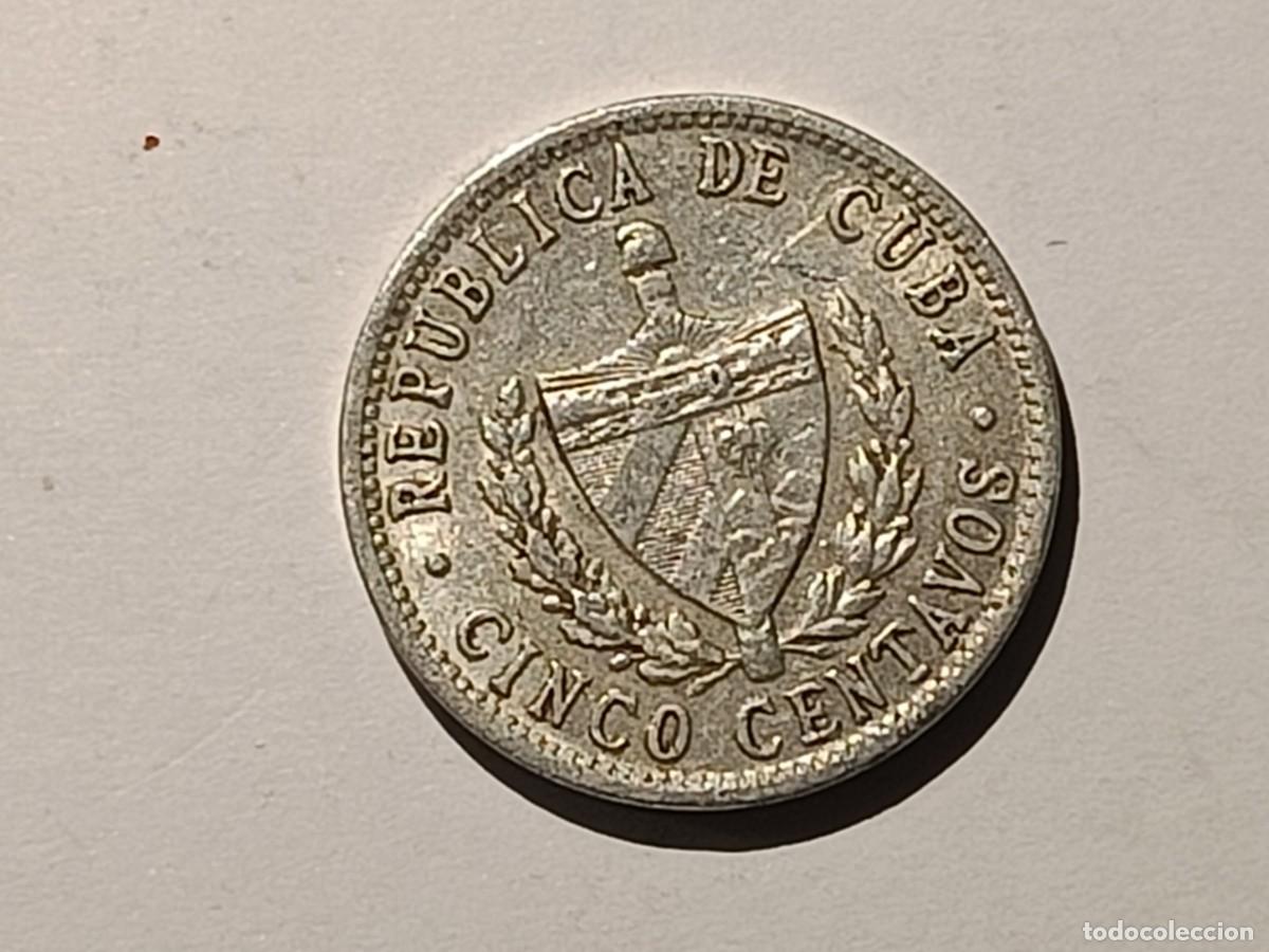 Monedas antiguas de Am&eacute;rica: Moneda de Cuba. 5 centavos 1968 - Foto 2