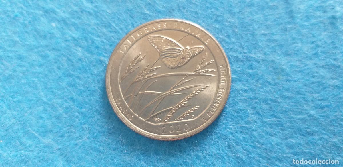 Monedas antiguas de Am&eacute;rica: MONEDA EEUU. USA ESTADOS UNIDOS. QUARTER. A&ntilde;o 2020. Praderas de Tallgrass ( Kansas )