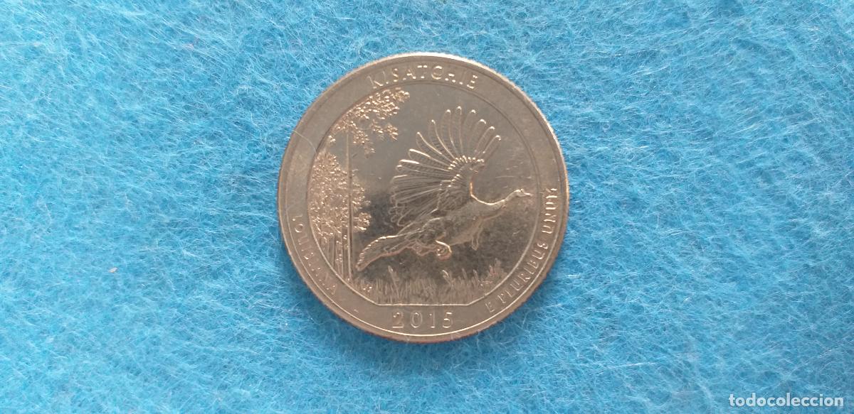 Monedas antiguas de Am&eacute;rica: Moneda de Estados Unidos, U.S.A. &frac14; quarter dollar. A&ntilde;o 2015. P. Kisatchie, Luisiana. Louisiana.