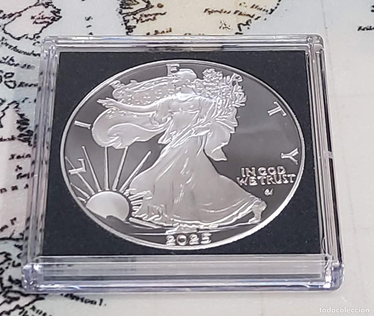 Monedas antiguas de Am&eacute;rica: 1 DOLAR DE PLATA Y RUTENIO de ESTADOS UNIDOS DEL A&Ntilde;O 2025 PROOF.