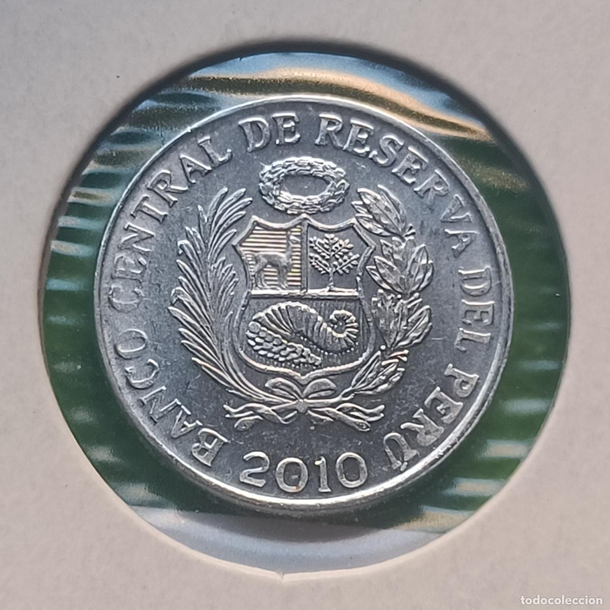 Monedas antiguas de Am&eacute;rica: Per&uacute; 1 c&eacute;ntimo 2010, centavo