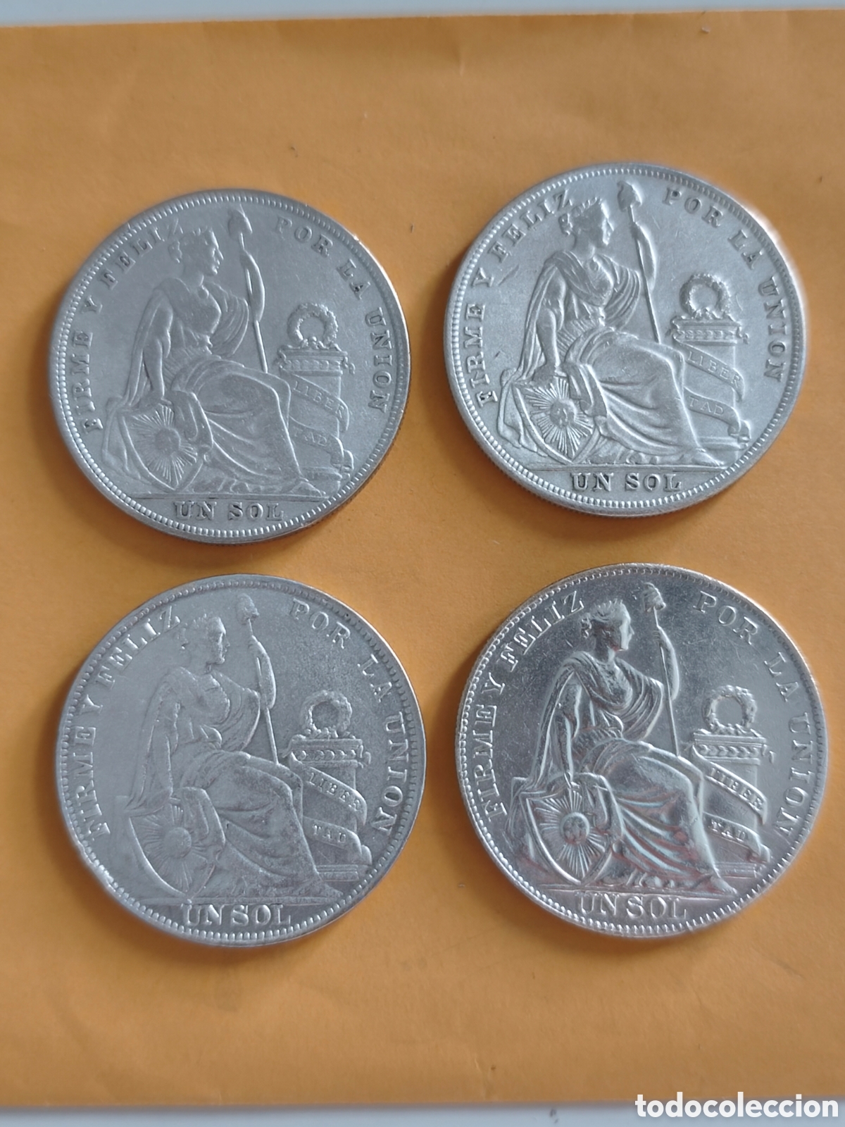 Alte M&uuml;nzen aus Amerika: 1 sol Per&uacute; plata 0.500 varios a&ntilde;os