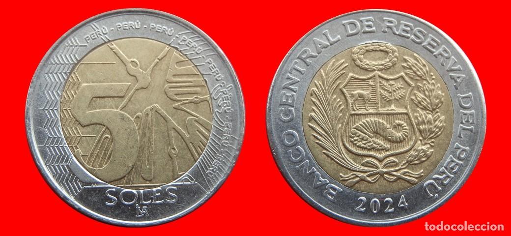 Monedas antiguas de Am&eacute;rica: 5 NUEVOS SOLES 2024 PERU-152813