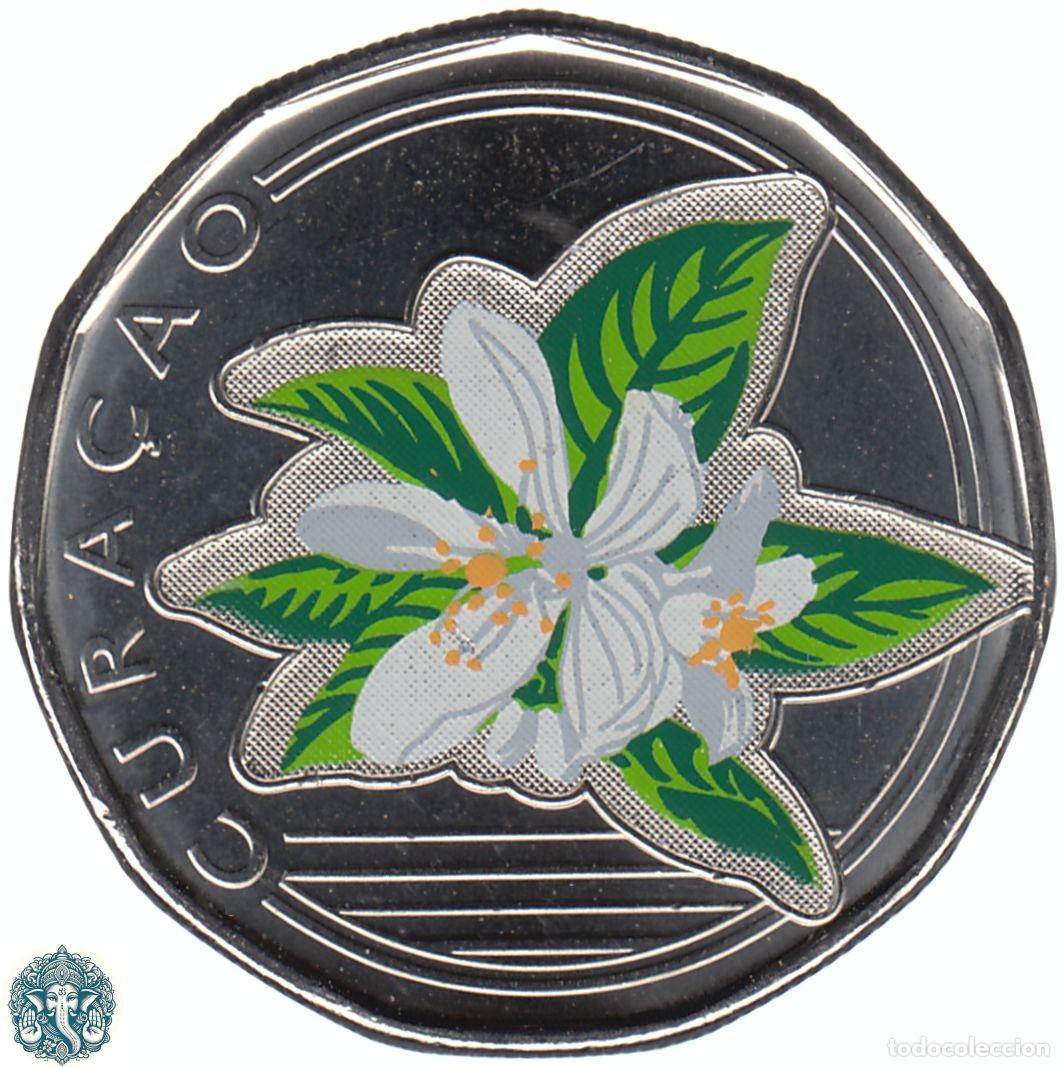 Monedas antiguas de Am&eacute;rica: CURAZAO 50 Centavos 2025 Guillermo Alejandro KM#- CURA&Ccedil;AO coloreada