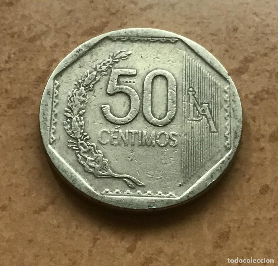 Monedas antiguas de Am&eacute;rica: 50 c&eacute;ntimos de Per&uacute;. A&ntilde;o 2011 - Foto 2
