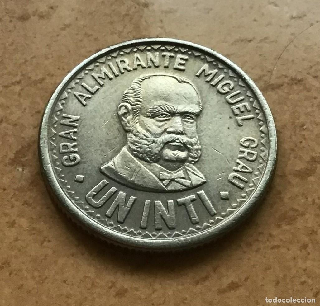 Monedas antiguas de Am&eacute;rica: 1 inti de Per&uacute;. A&ntilde;o 1986