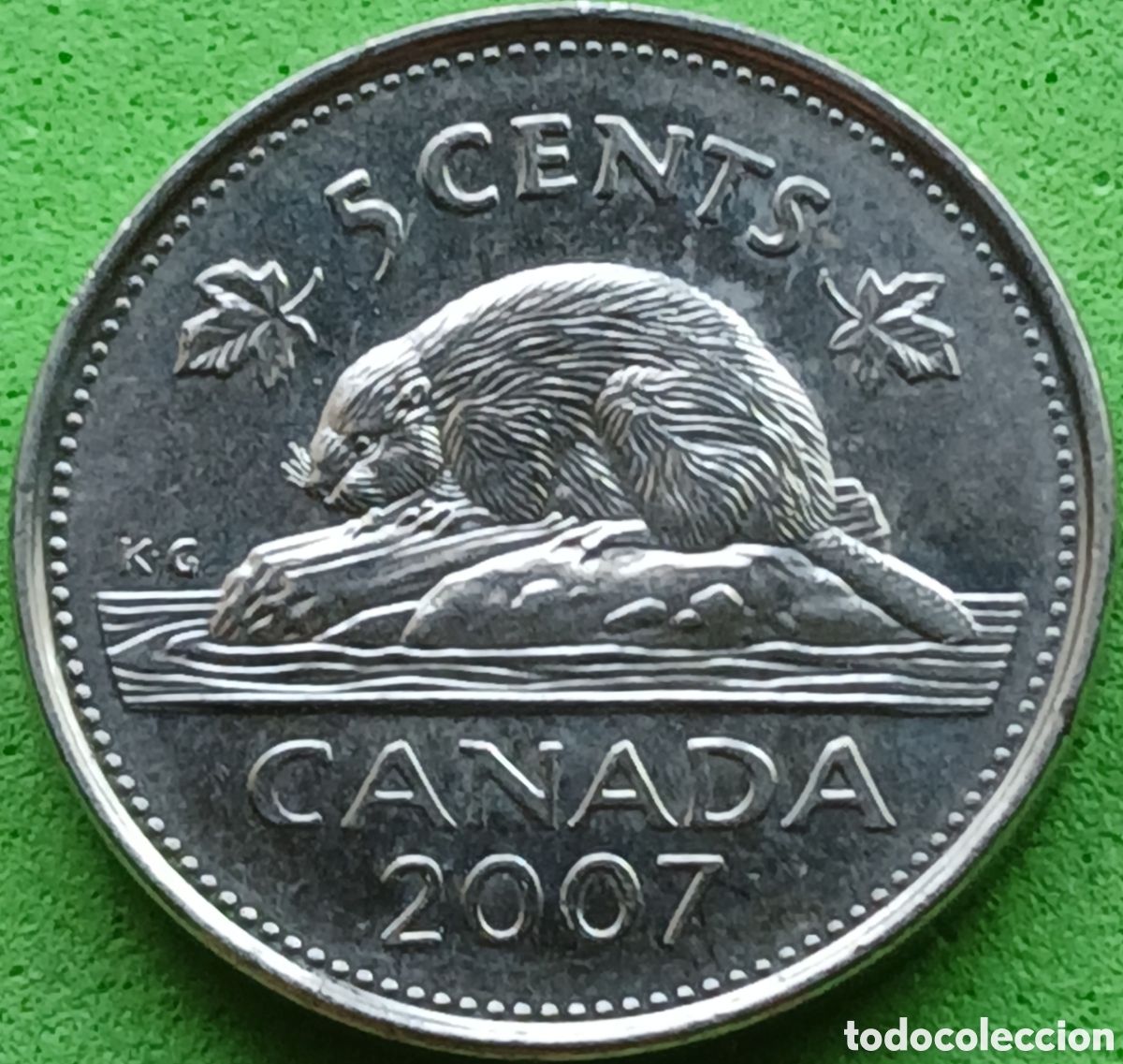 Monedas antiguas de Am&eacute;rica: Canad&aacute; 5 cents 2007 km#491