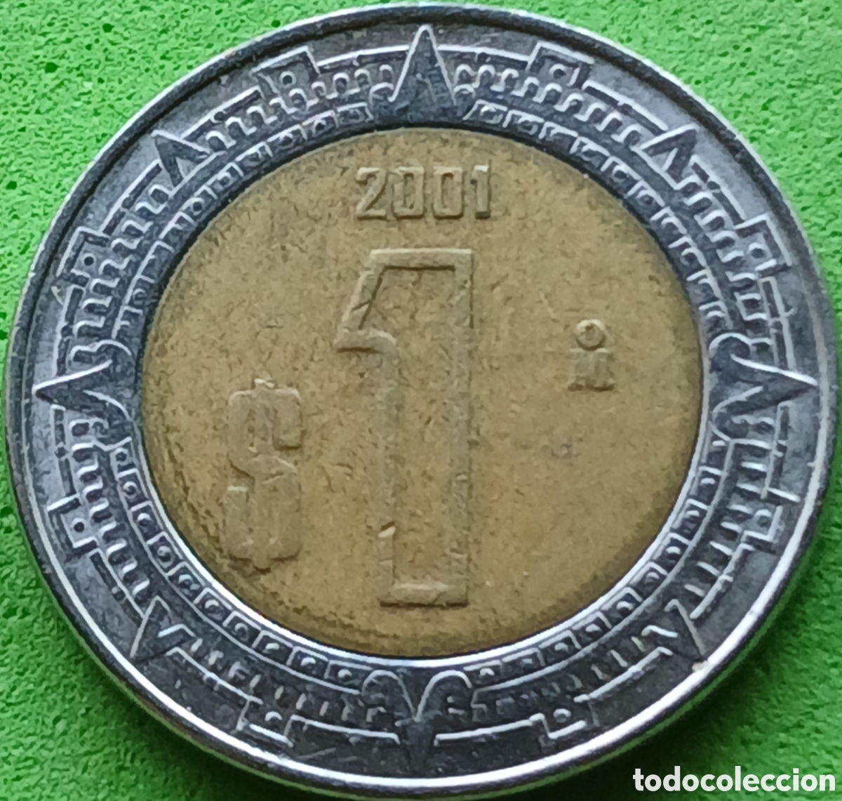 Monedas antiguas de Am&eacute;rica: M&eacute;xico 1 peso 2001 km#603