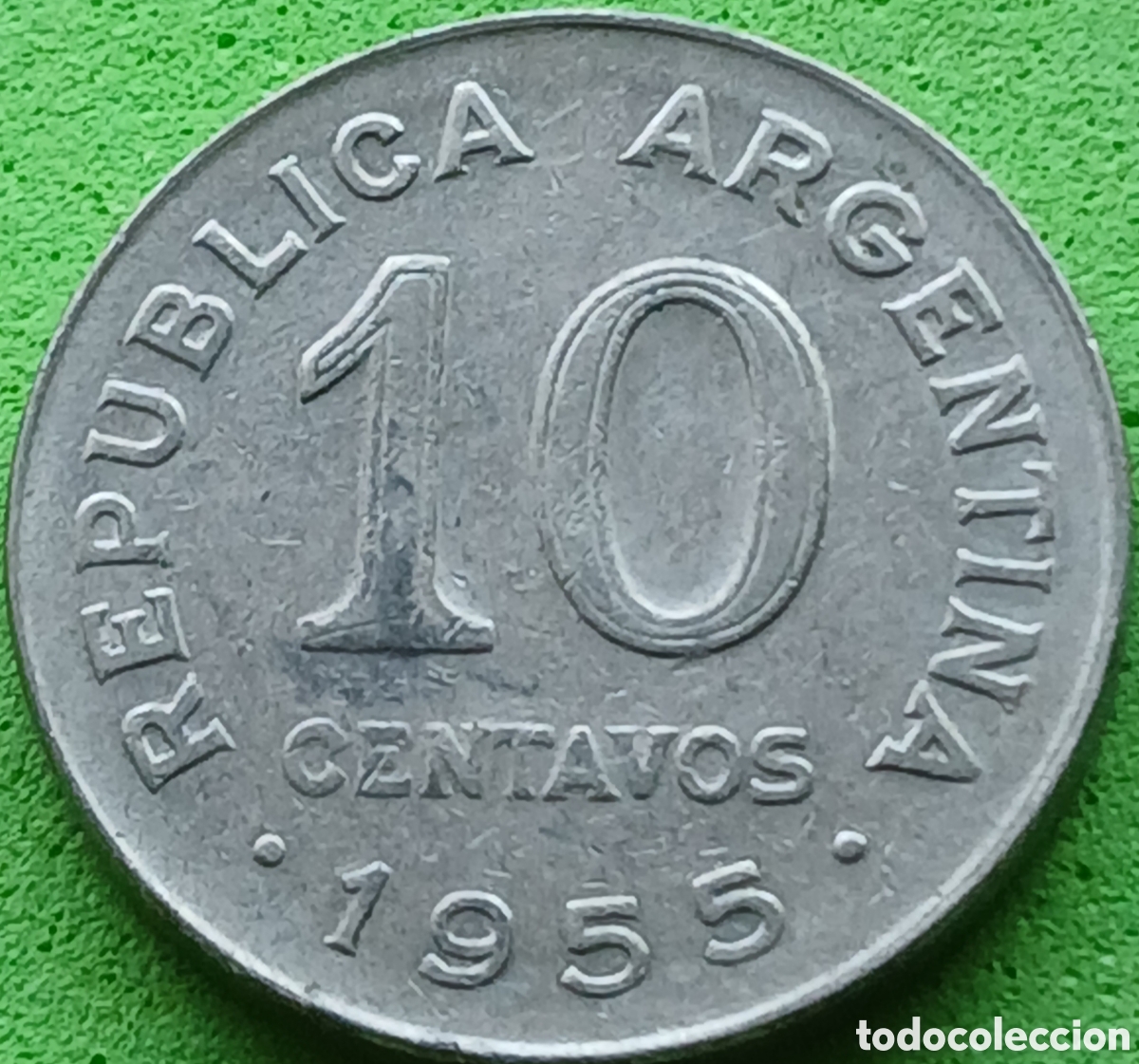 Monedas antiguas de Am&eacute;rica: Argentina 10 centavos 1955 km#51