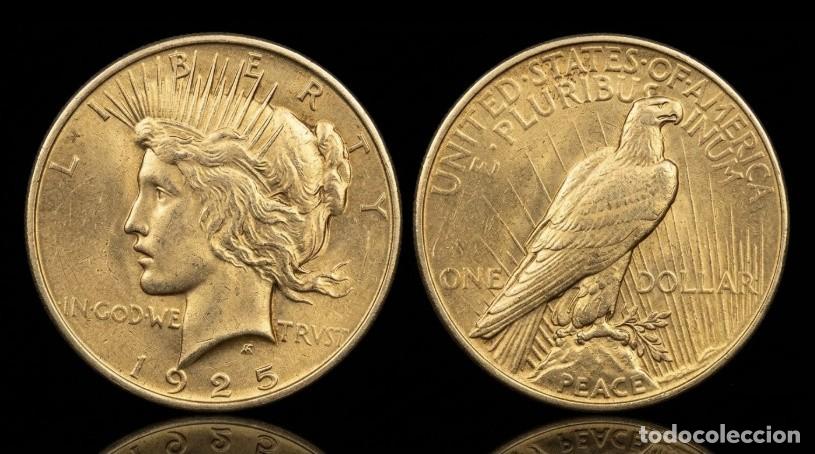 Monedas antiguas de Am&eacute;rica: Estados Unidos 1 D&oacute;lar &rdquo;Peace Dollar&rdquo; 1925 Km 150 Plata Ebc/+ Xf/+