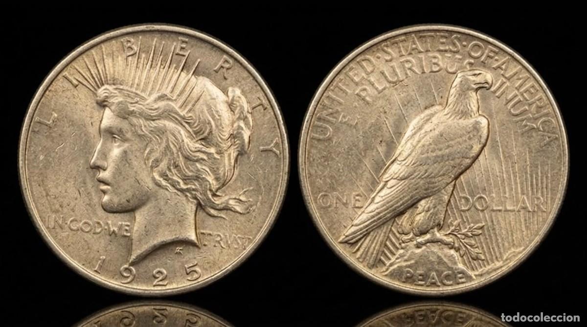 Monedas antiguas de Am&eacute;rica: Estados Unidos 1 D&oacute;lar &rdquo;Peace Dollar&rdquo; 1925 Km 150 Plata Ebc Xf