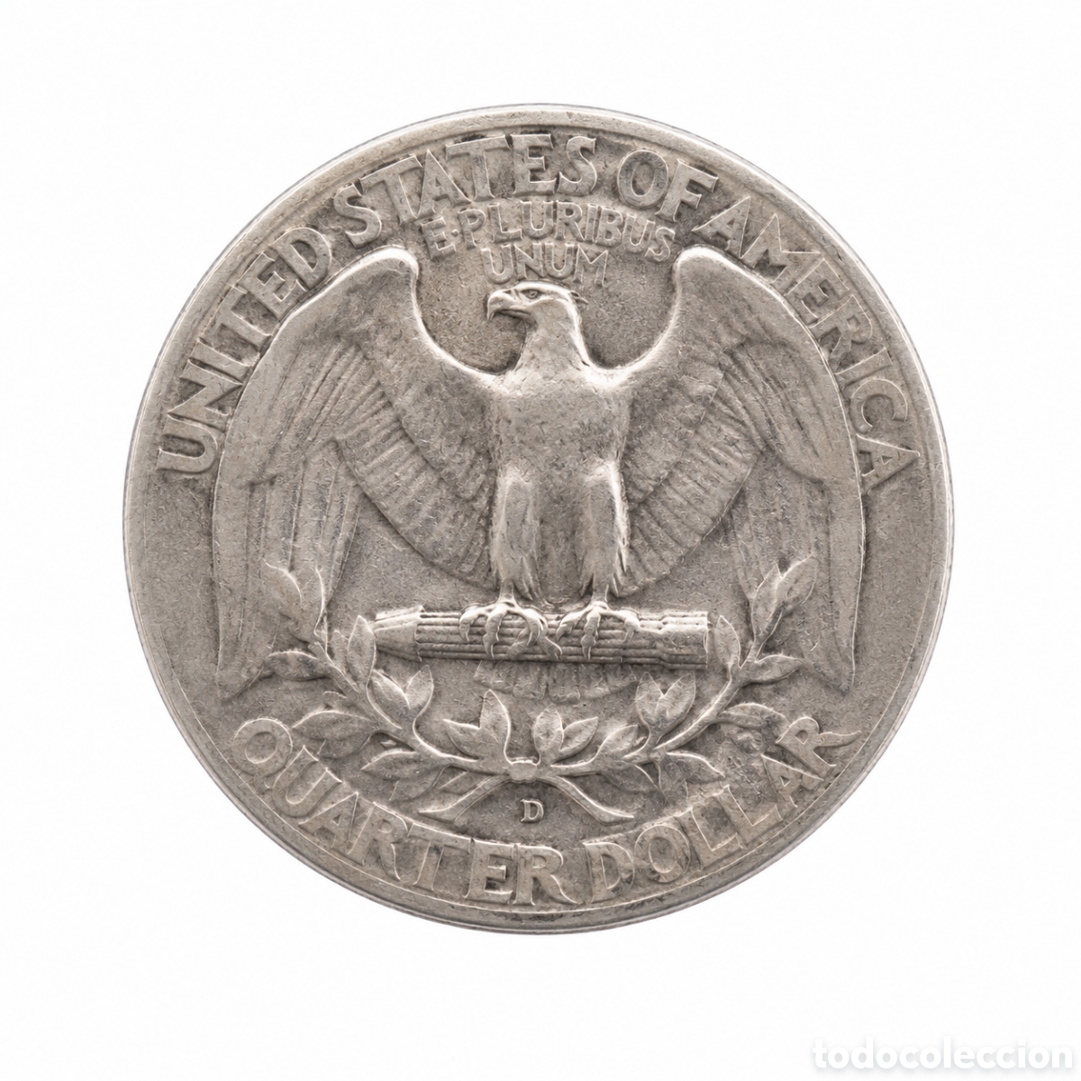 Monedas antiguas de Am&eacute;rica: Moneda de Plata Estados Unidos &ndash; Quarter Dollar Washington 1942 (90% Plata)