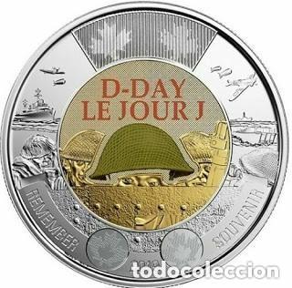 Monedas antiguas de Am&eacute;rica: Canad&aacute;, 2 d&oacute;lares 2019 ''D&iacute;a D - color&rdquo;, UC#332./ Nueva, sin circular.