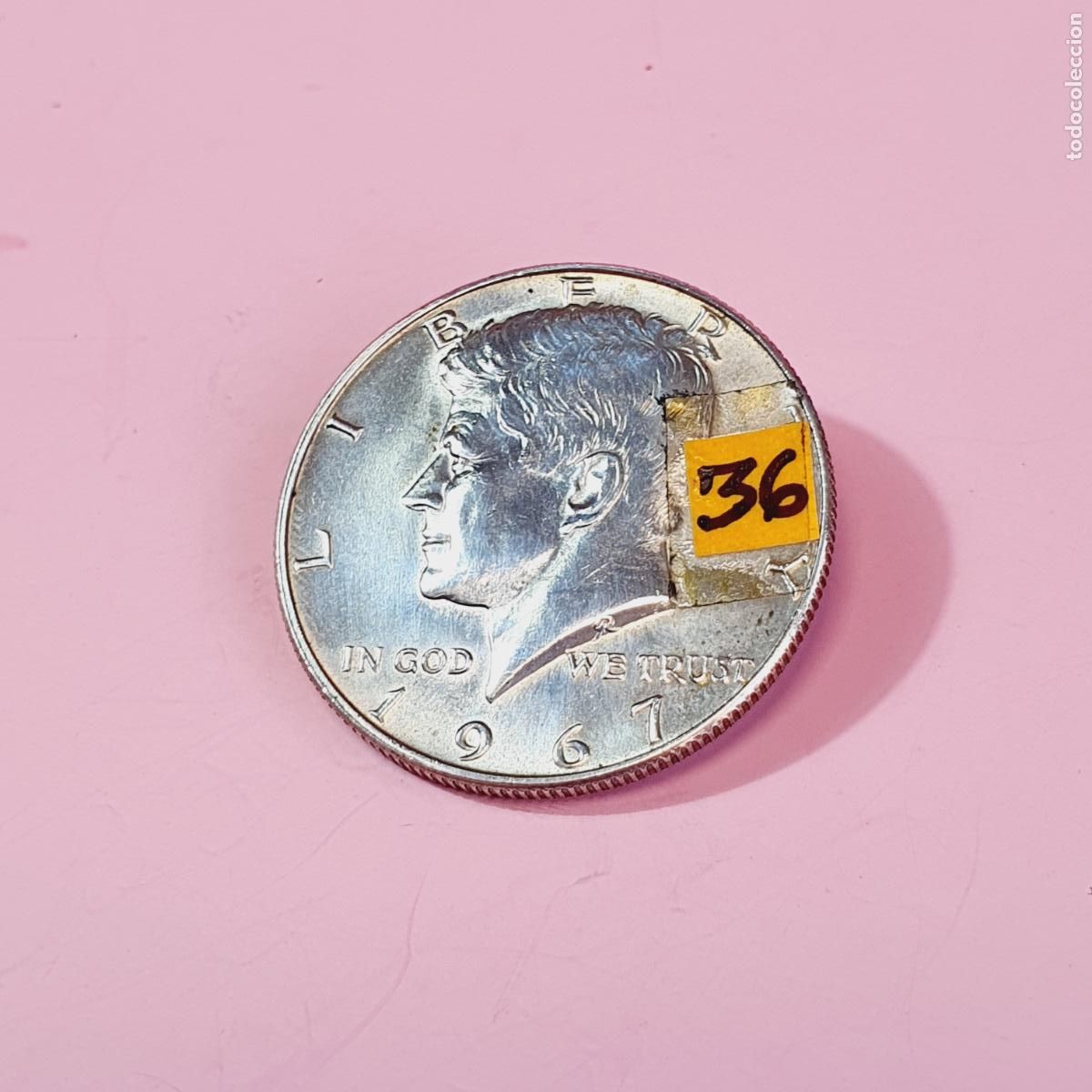 Monedas antiguas de Am&eacute;rica: 36*MONEDA-U.S.A.-HALF DOLLAR-JFK-1967-40%PLATA-EXCELENTE-VER FOTOGRAF&Iacute;AS-COLECCIONISTAS