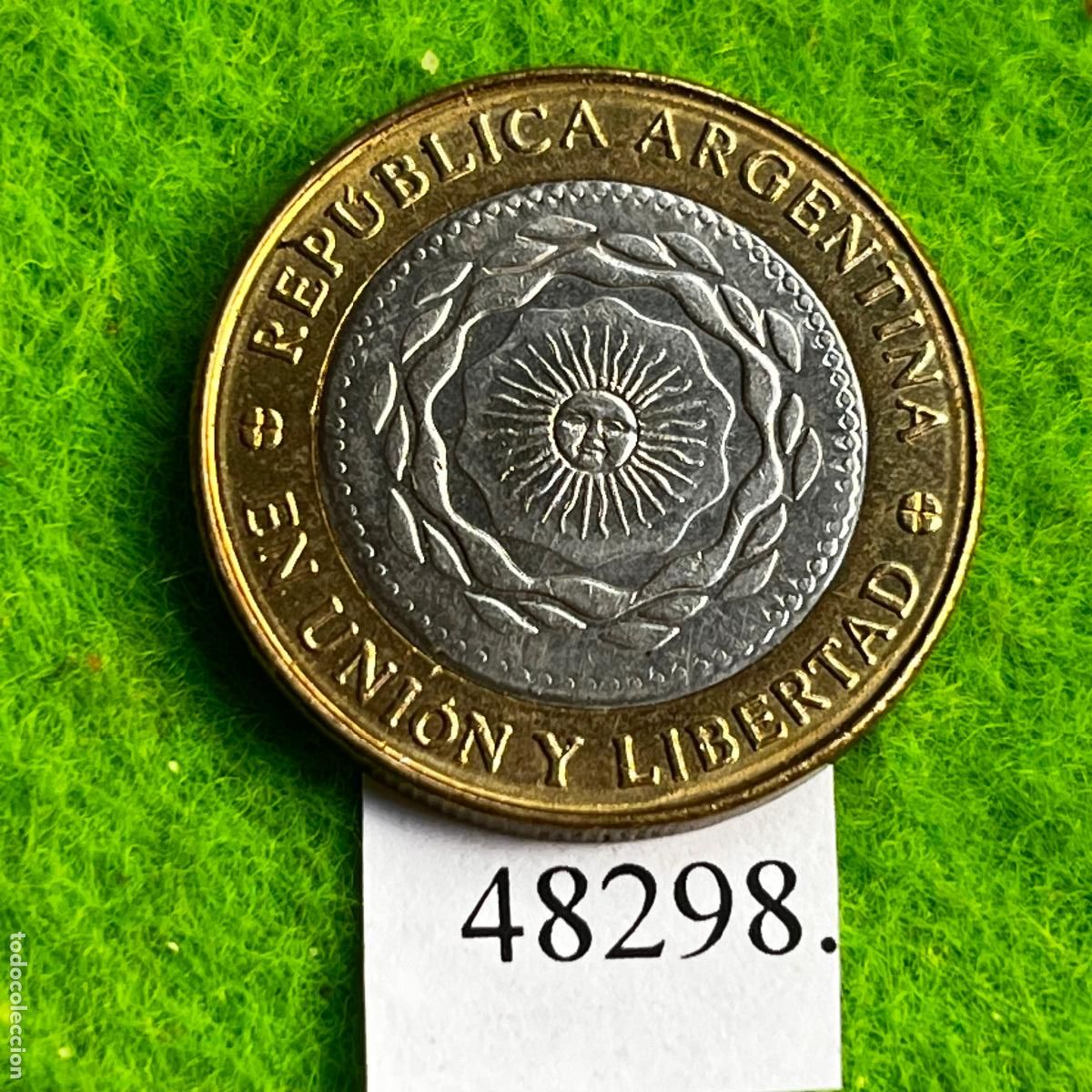 Monedas antiguas de Am&eacute;rica: Argentina 2 pesos 2016, bimet&aacute;lica