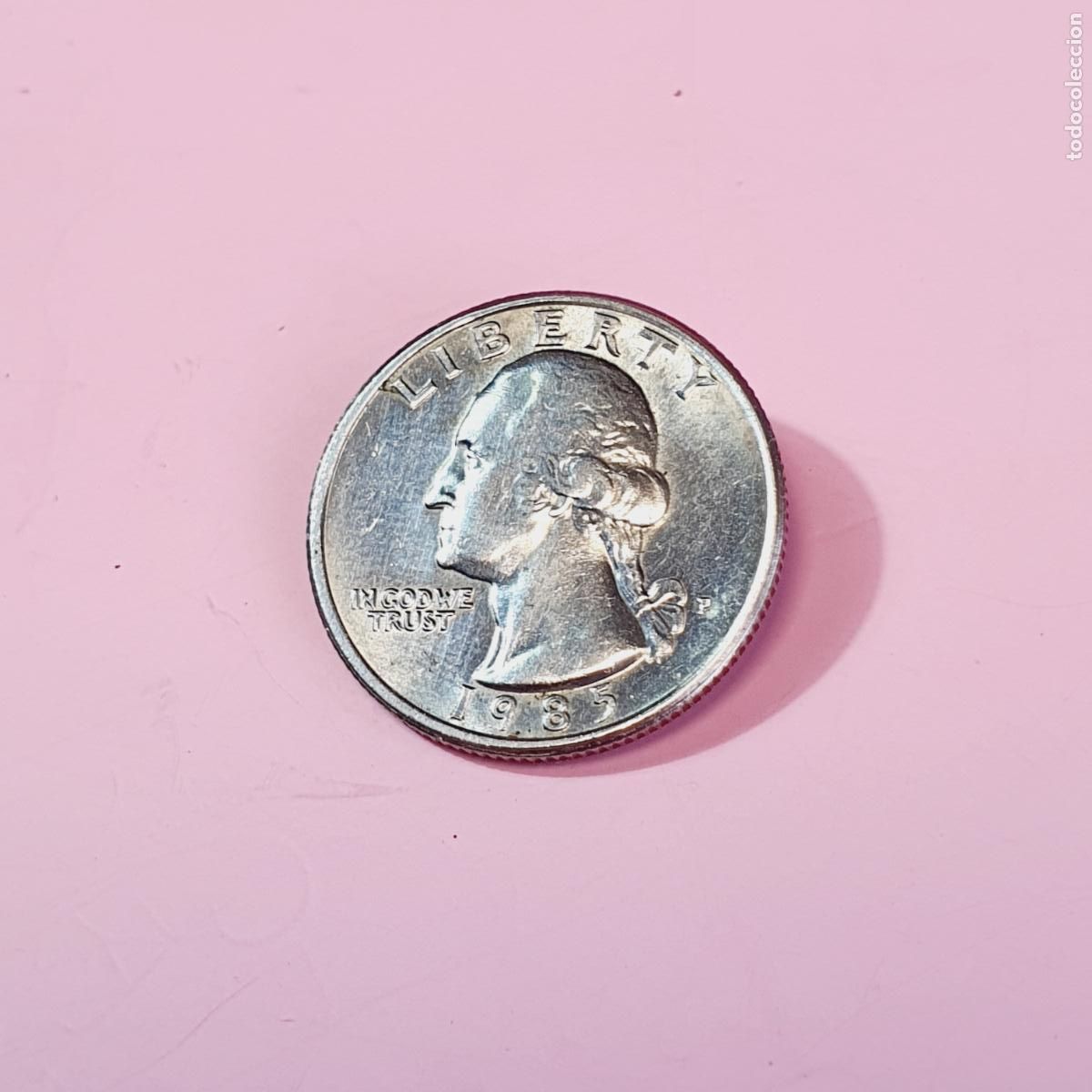 Monedas antiguas de Am&eacute;rica: MONEDA-QUARTER DOLLAR-1985-U.S.A.-VER FOTOGRAF&Iacute;AS-COLECCIONISTAS