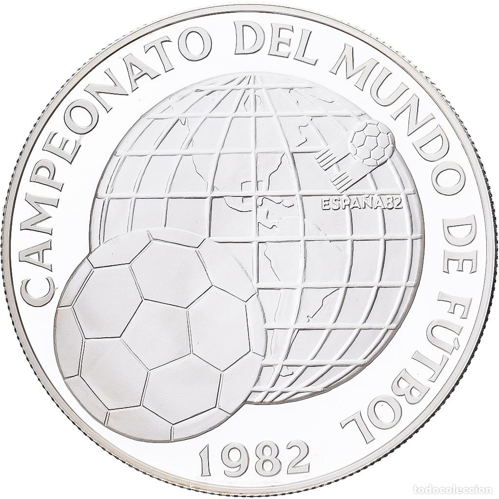 Monedas antiguas de Am&eacute;rica: [#1215115] Panam&aacute;, 5 Balboas, Campeonato del Mundon de Futbol, 1982, Franklin Mint
