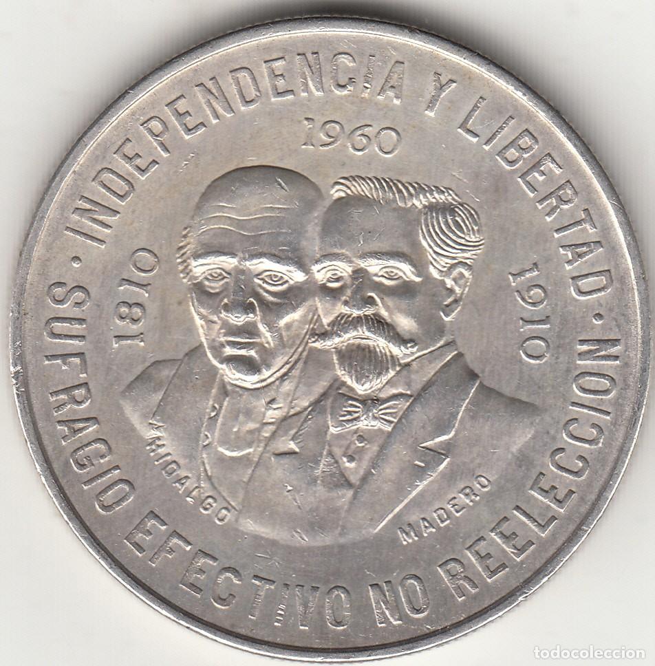 Monedas antiguas de Am&eacute;rica: MEXICO: 10 PESOS 1960 / PLATA