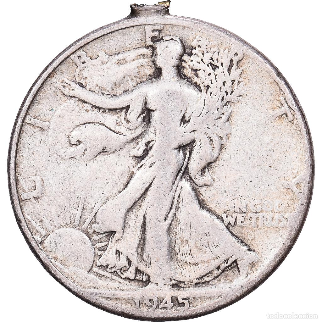 Monedas antiguas de Am&eacute;rica: [#1214572] Estados Unidos, Walking Liberty Half Dollar, 1945, Denver, Plata, BC+
