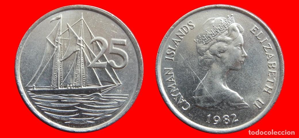 Monedas antiguas de Am&eacute;rica: 25 CENTAVOS 1982 ISLAS CAYMAN-153024