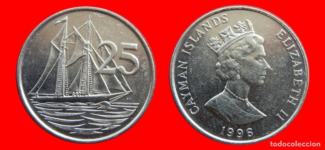 Monedas antiguas de Am&eacute;rica: 25 CENTAVOS 1996 ISLAS CAYMAN-153025
