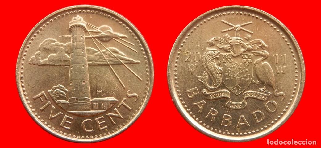 Monedas antiguas de Am&eacute;rica: 5 CENTAVOS 2011 BARBADOS-153031