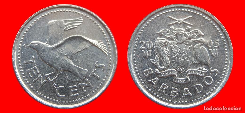 Monedas antiguas de Am&eacute;rica: 10 CENTAVOS 2005 BARBADOS-153032