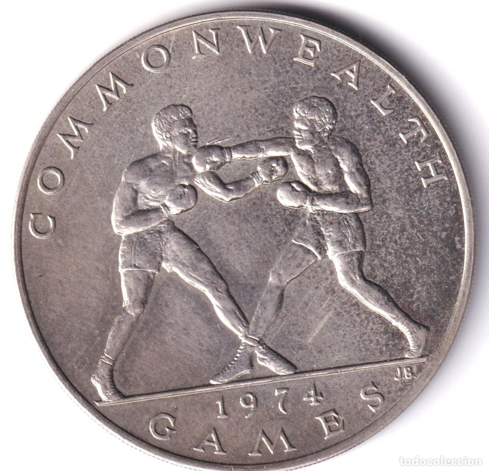 Monedas antiguas de Am&eacute;rica: MONEDA SAMOA - 1 DOLLAR 1974 - SPORT- JUEGOS COMMOWEALTH - GAMES CHRISTCHURCH