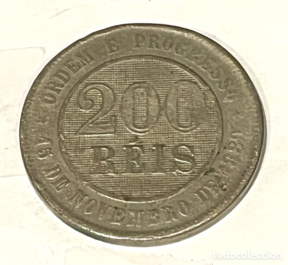 Monedas antiguas de Am&eacute;rica: MONEDA 200 REIS - A&Ntilde;O 1894 - BRASIL
