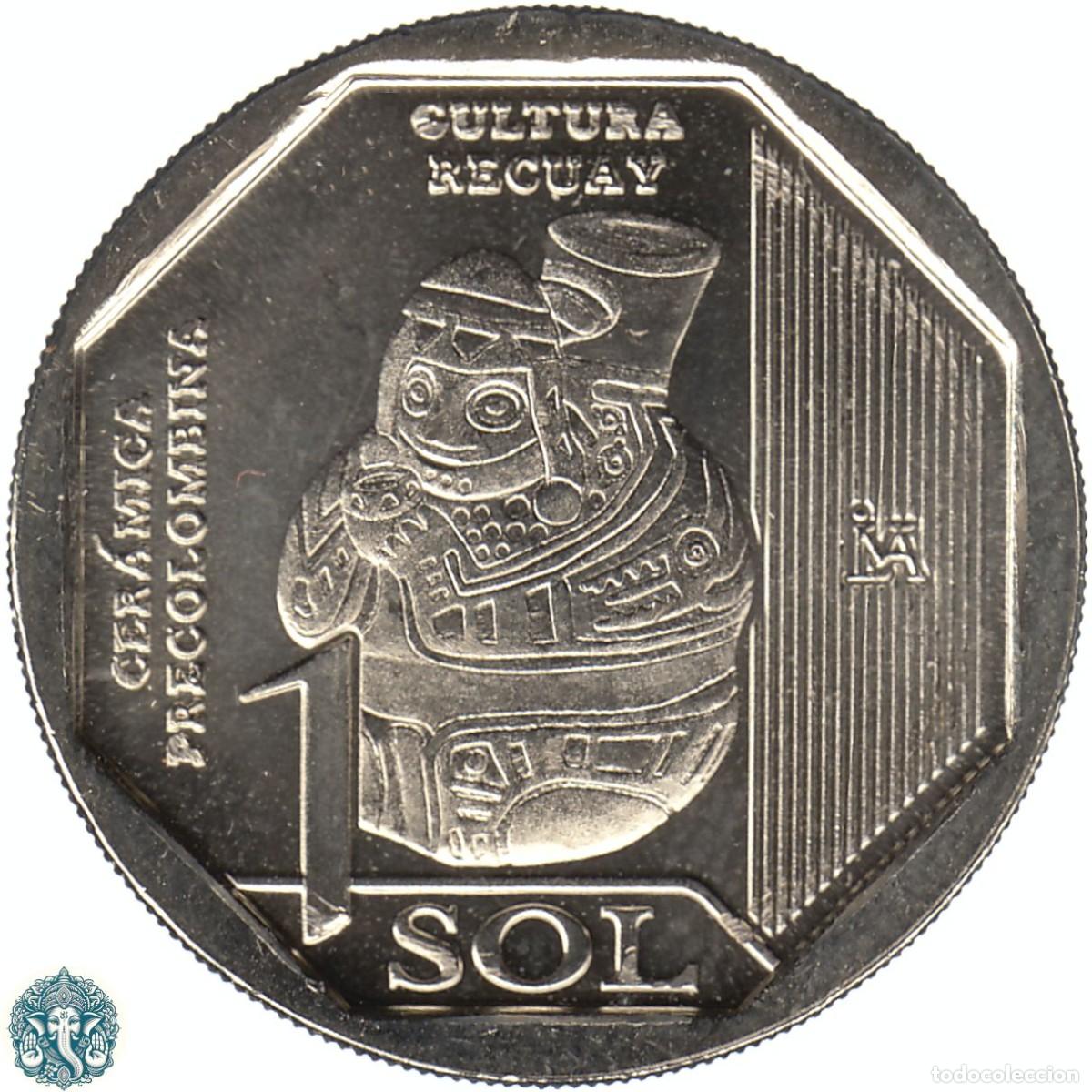 Monedas antiguas de Am&eacute;rica: PER&Uacute; 1 Sol 2026 Cer&aacute;mica Precolombina - Cultura Recuay KM#-