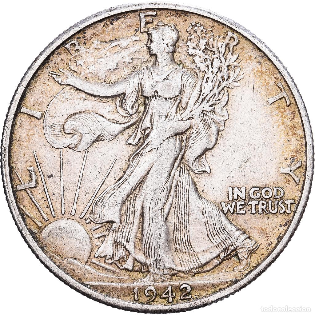 Monedas antiguas de Am&eacute;rica: [#1551781] Estados Unidos, Half Dollar, Walking Liberty Half Dollar, 1942, U.S. Mint