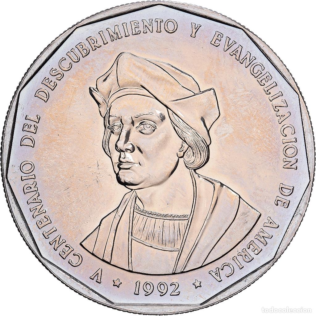 Monedas antiguas de Am&eacute;rica: [#1513800] Rep&uacute;blica Dominicana, 1 Peso, 1992, Monnaie royale canadienne de Winnipeg