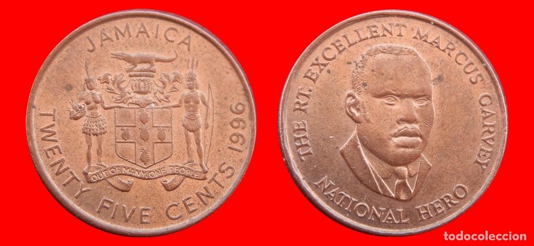 Monedas antiguas de Am&eacute;rica: 25 CENTAVOS 1996 JAMAICA-153132