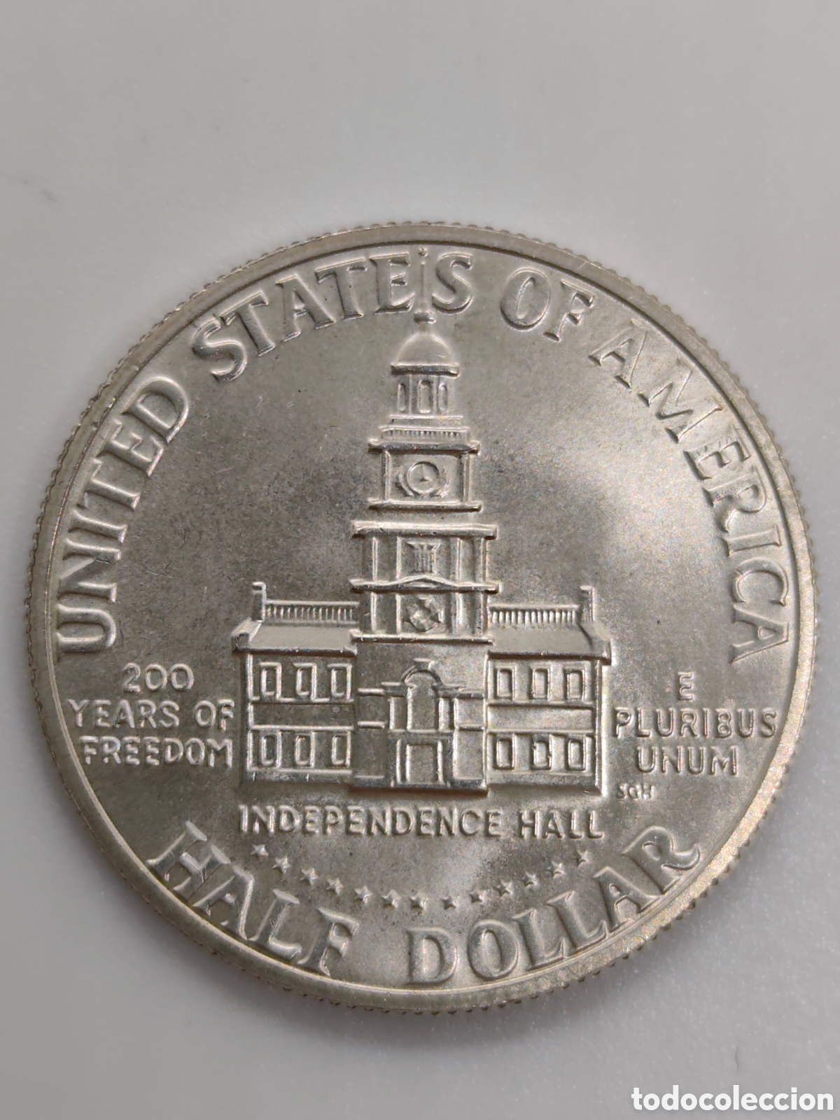 Monedas antiguas de Am&eacute;rica: Moneda de plata half dolar - Foto 2