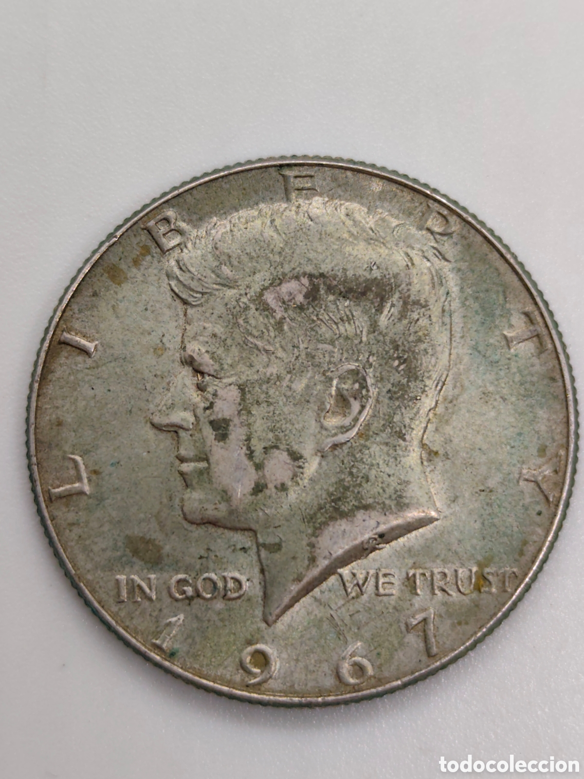 Monedas antiguas de Am&eacute;rica: Moneda de plata usa 1967
