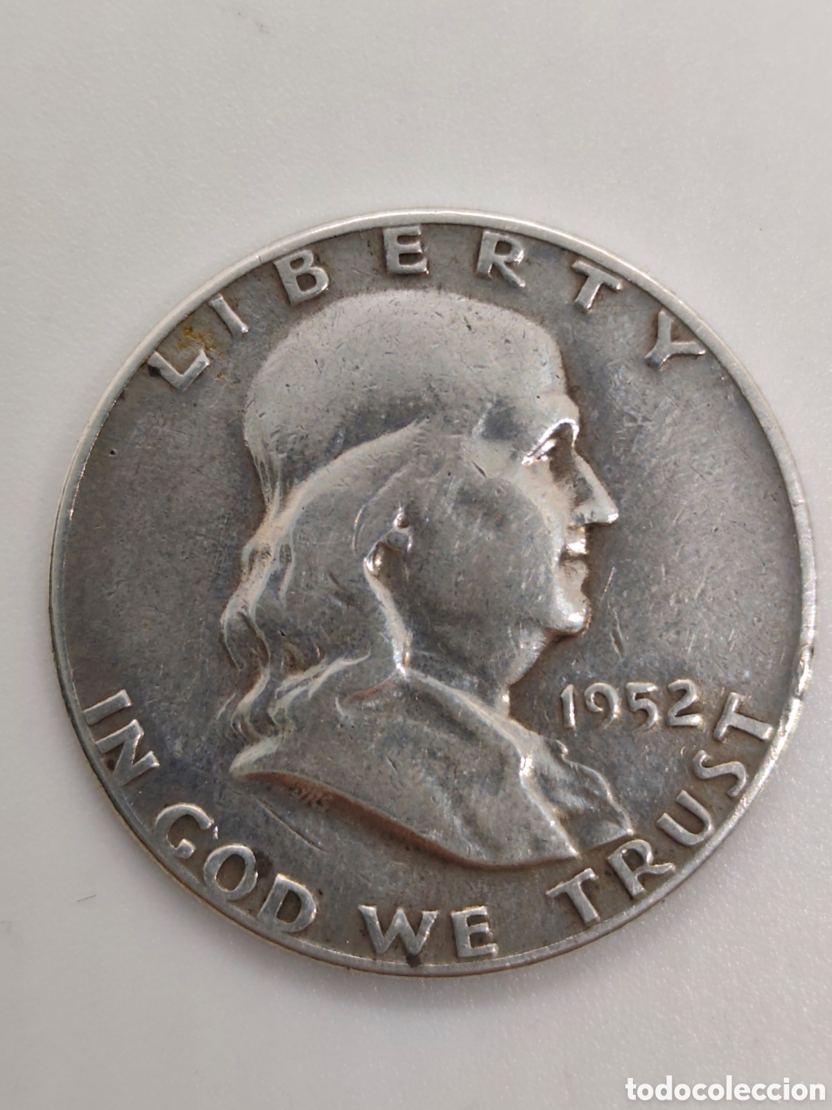 Monedas antiguas de Am&eacute;rica: Moneda de plata 1952 liberty