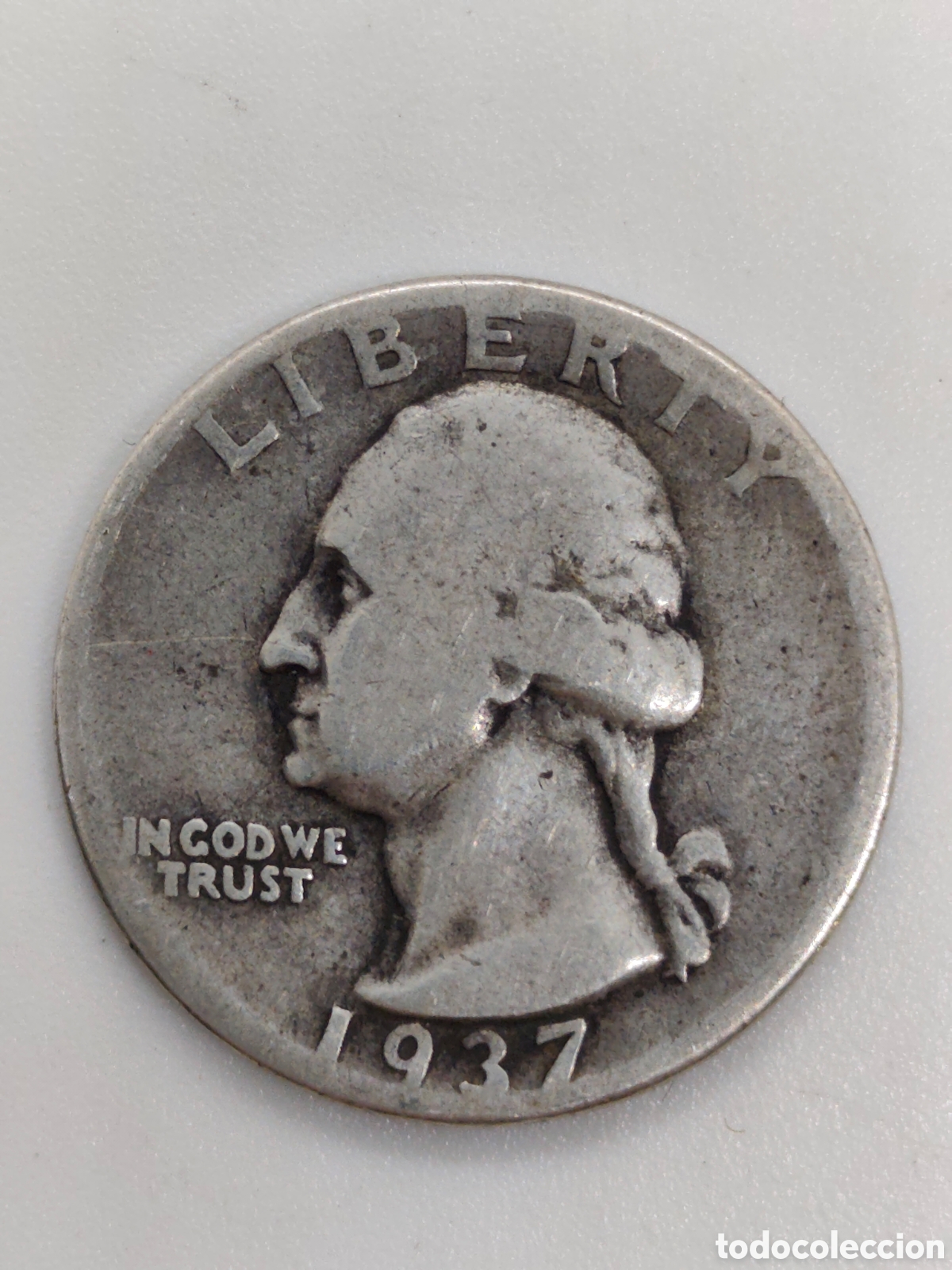 Monedas antiguas de Am&eacute;rica: Moneda de plata usa 1937