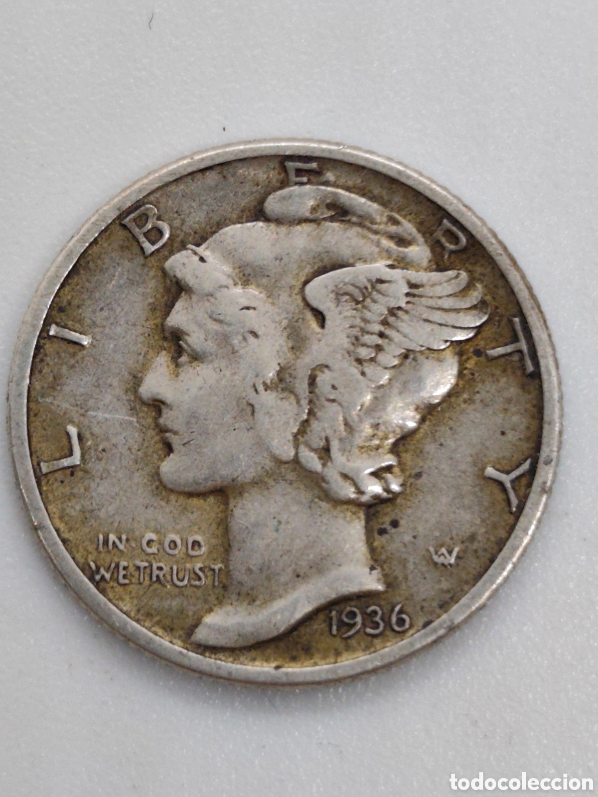 Monedas antiguas de Am&eacute;rica: Moneda de plata usa liberty