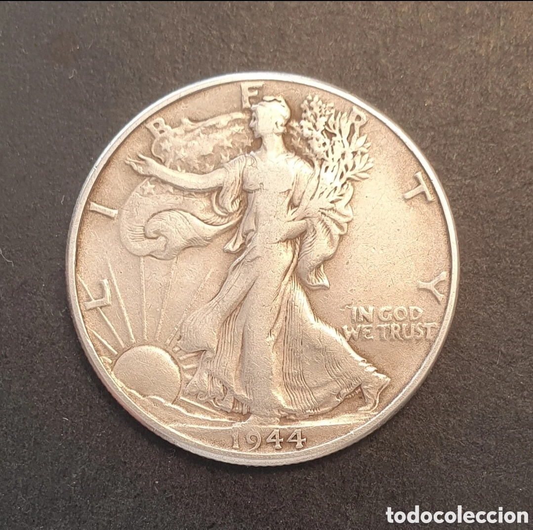 Monedas antiguas de Am&eacute;rica: EEUU 1/2 D&Oacute;LAR PLATA 1944 FILADELFIA