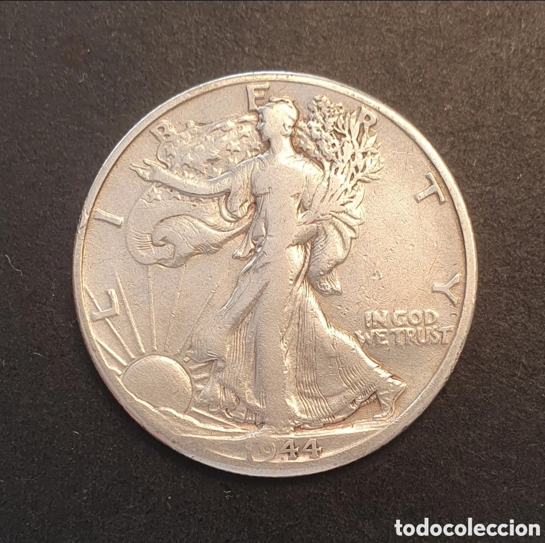 Monedas antiguas de Am&eacute;rica: EEUU 1/2 D&Oacute;LAR PLATA 1944 D&Eacute;NVER