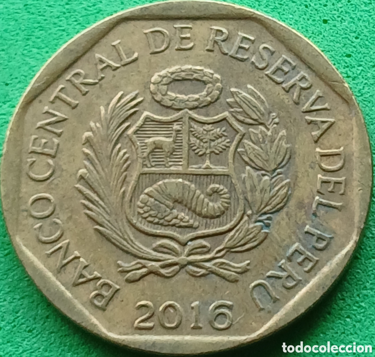 Monedas antiguas de Am&eacute;rica: Per&uacute; 20 c&eacute;ntimos 2016 km#306.4