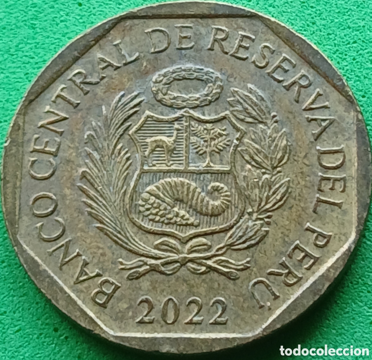 Monedas antiguas de Am&eacute;rica: Per&uacute; 20 c&eacute;ntimos 2022 km#306.4