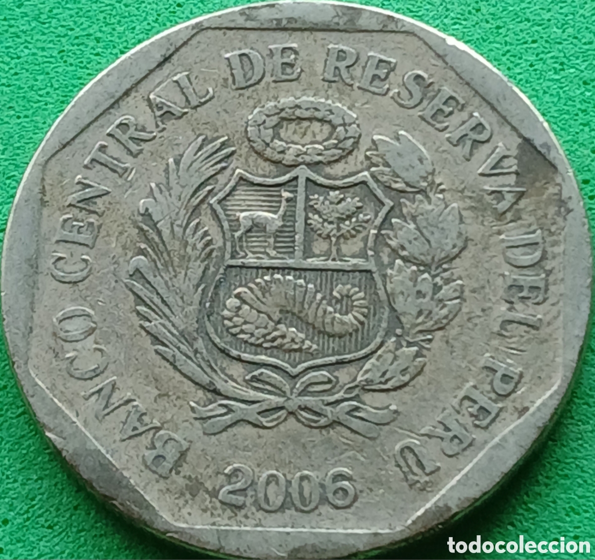 Monedas antiguas de Am&eacute;rica: Per&uacute; un nuevo sol 2006 km#308.4