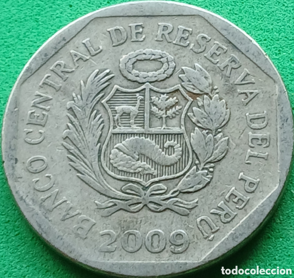 Monedas antiguas de Am&eacute;rica: Per&uacute; un nuevo sol 2009 km#308.4