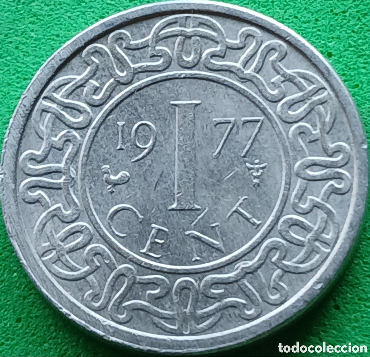 Monedas antiguas de Am&eacute;rica: Surinam 1 cent 1977 km#11a