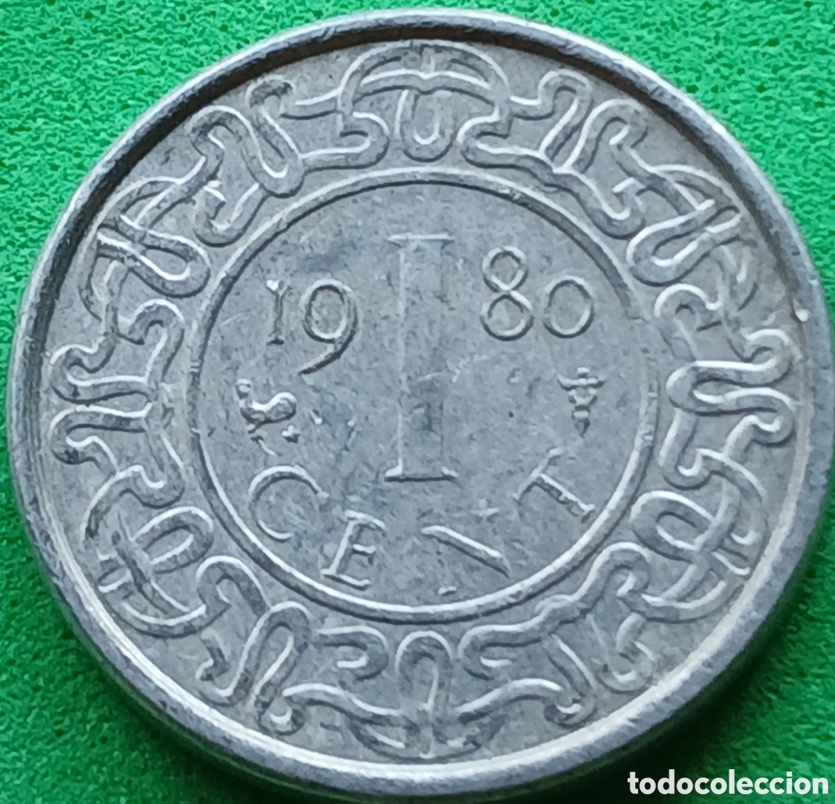Monedas antiguas de Am&eacute;rica: Surinam 1 cent 1980 km#11a