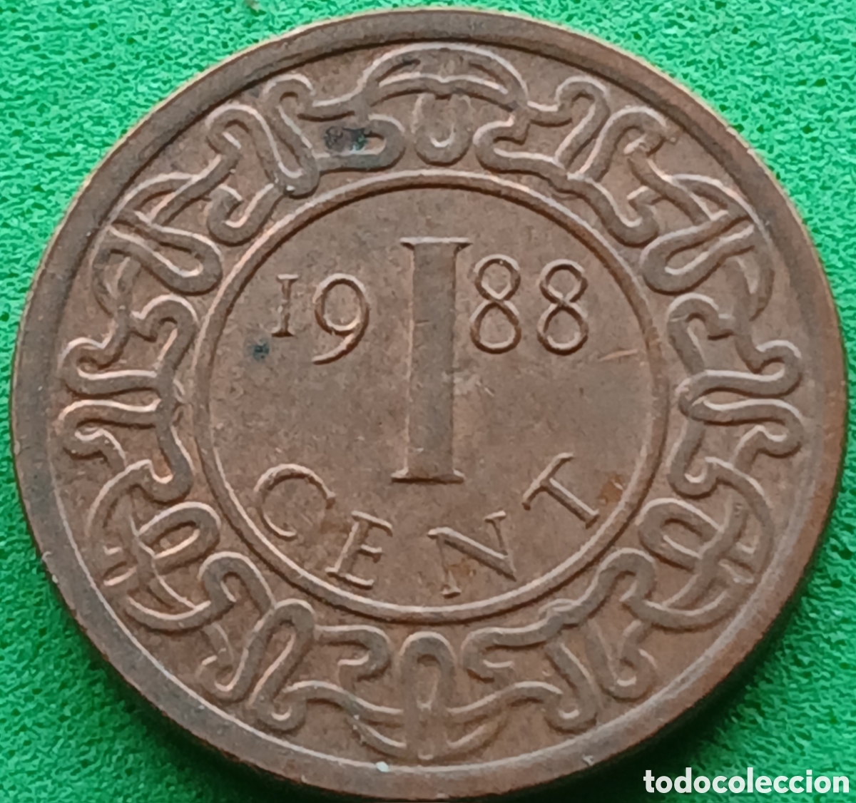 Monedas antiguas de Am&eacute;rica: Surinam 1 cent 1988 km#11b