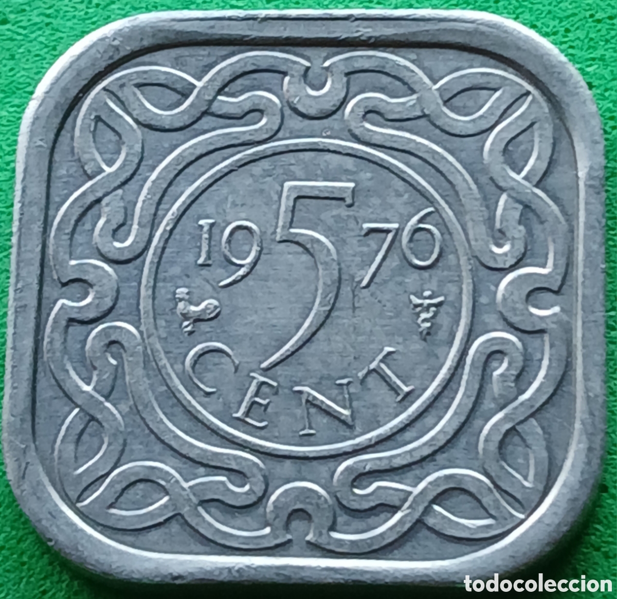 Monedas antiguas de Am&eacute;rica: Surinam 5 cent 1976 km#12a