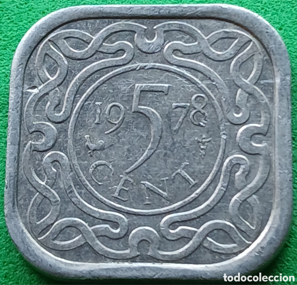 Monedas antiguas de Am&eacute;rica: Surinam 5 cent 1978 km#12a
