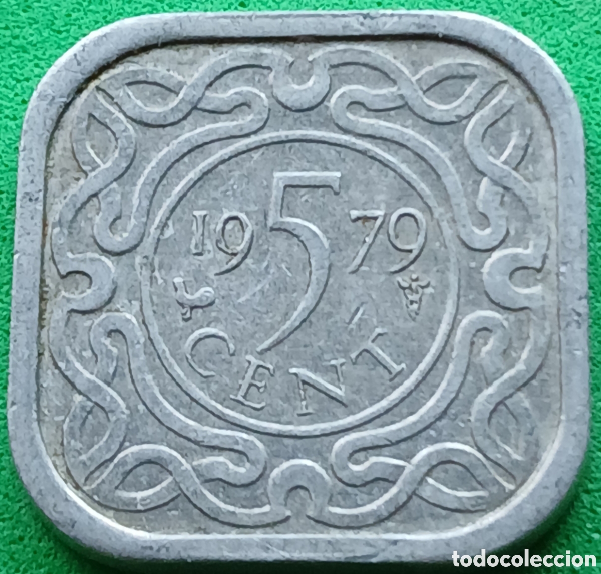 Monedas antiguas de Am&eacute;rica: Surinam 5 cent 1979 km#12a
